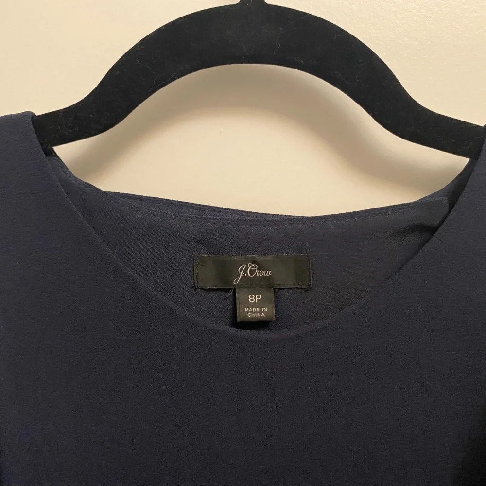 J. Crew Sleeveless Ruffle 365 Crepe Jumpsuit - Picture 5 of 16